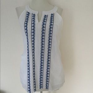 Vineyard vines linen sleeveless top